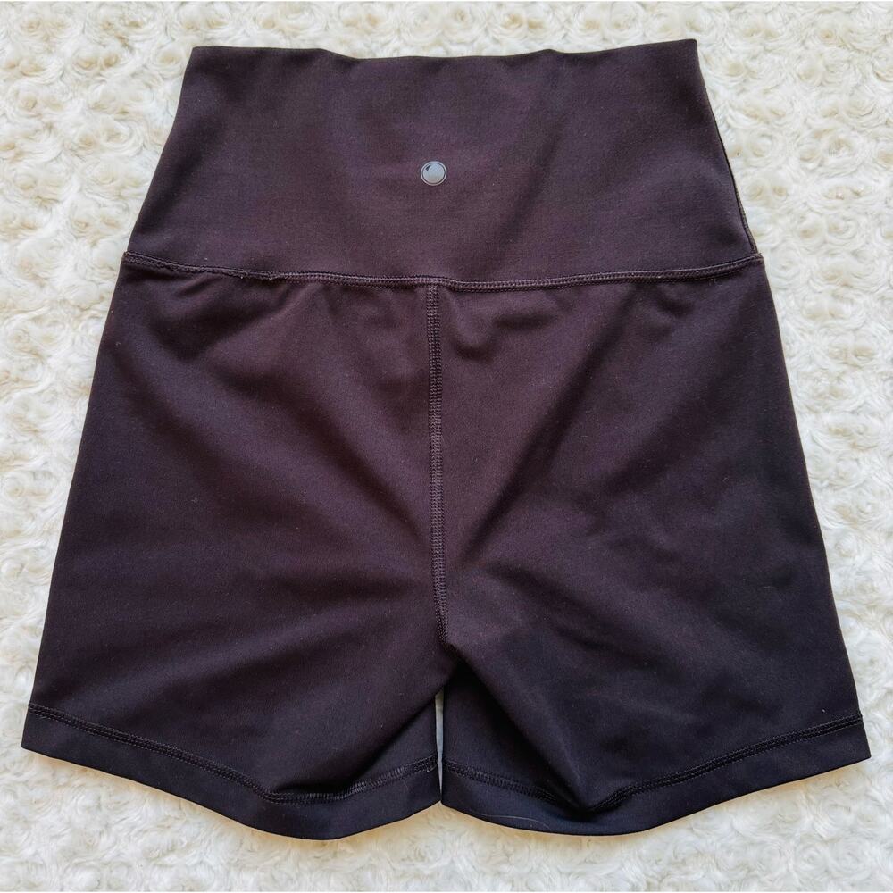 Yogalicious Lux Womens Brown Compression Control Shorts Yoga Bike Exercise Small